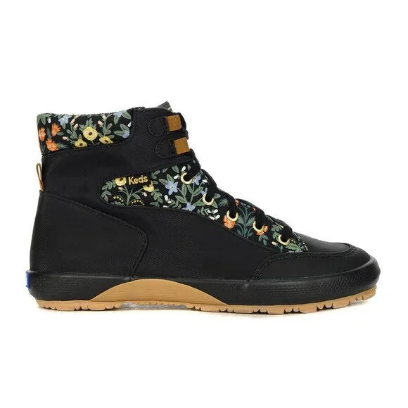 Keds x Rifle Paper Co. Women's Scout IV Black Water Resistant Lottie Boots - Picture 1 of 4